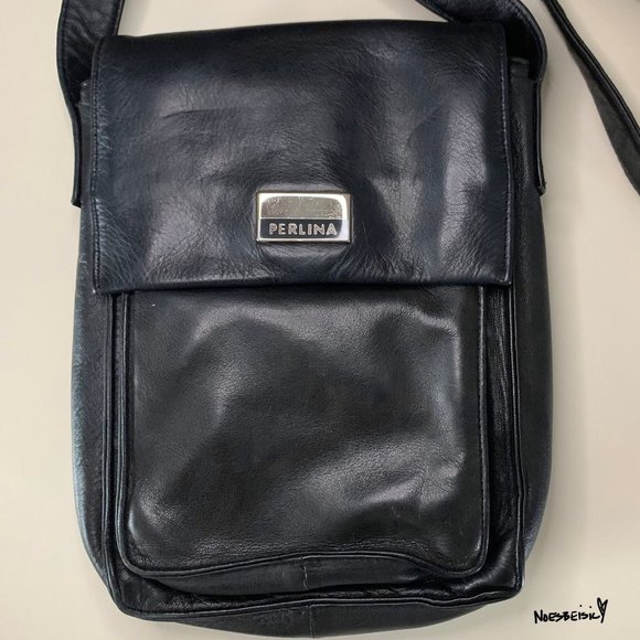 🚫SOLD•E✝️SY🚫 Vintage Perlina Leather Crossbody Bag - Picture 4 of 10